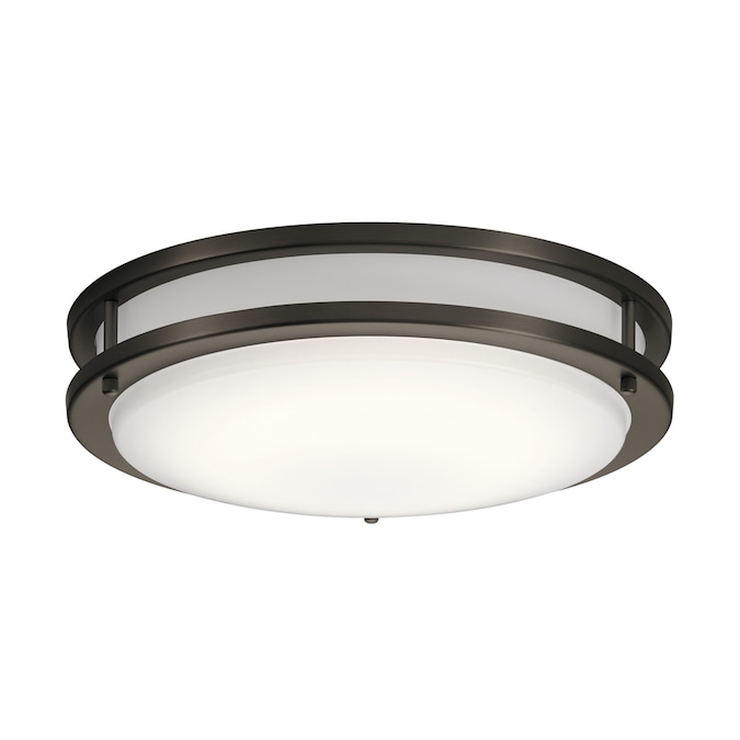 Kichler Avon 1-Light Antique Bronze LED Flush Mount Light ENERGY STAR