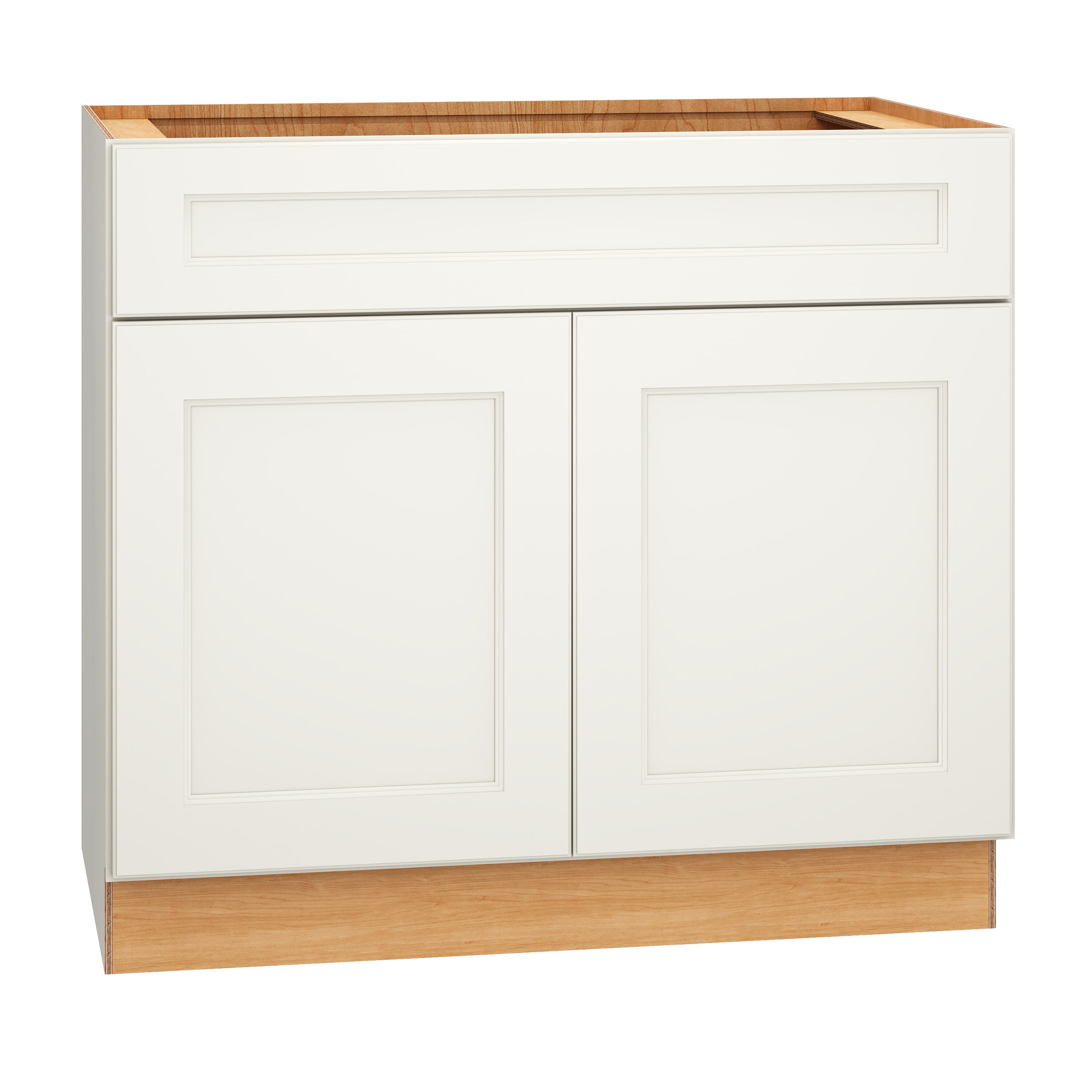 Macaulay 36-in White Bathroom Vanity Base Cabinet without Top