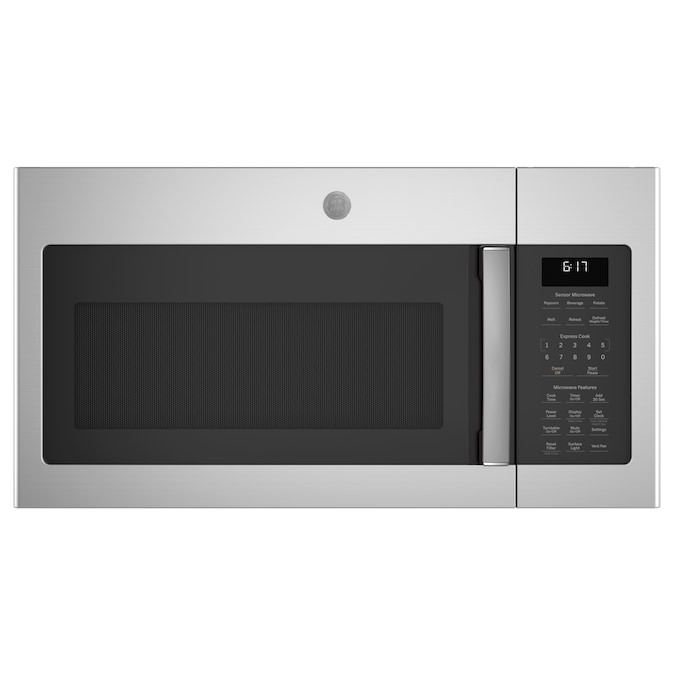 GE 1.7-cu ft 1000-Watt 29.875-in Over-the-Range Microwave with Sensor Cooking (Stainless Steel)