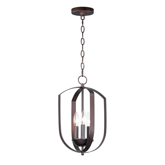 Maxim Lighting Provident 3-Light Oil-Rubbed Bronze Farmhouse Dry rated Chandelier