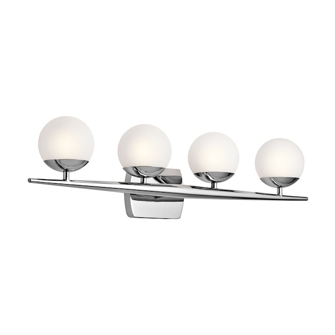 Kichler Jasper 32.25-in 4-Light Chrome Modern/Contemporary Vanity Light
