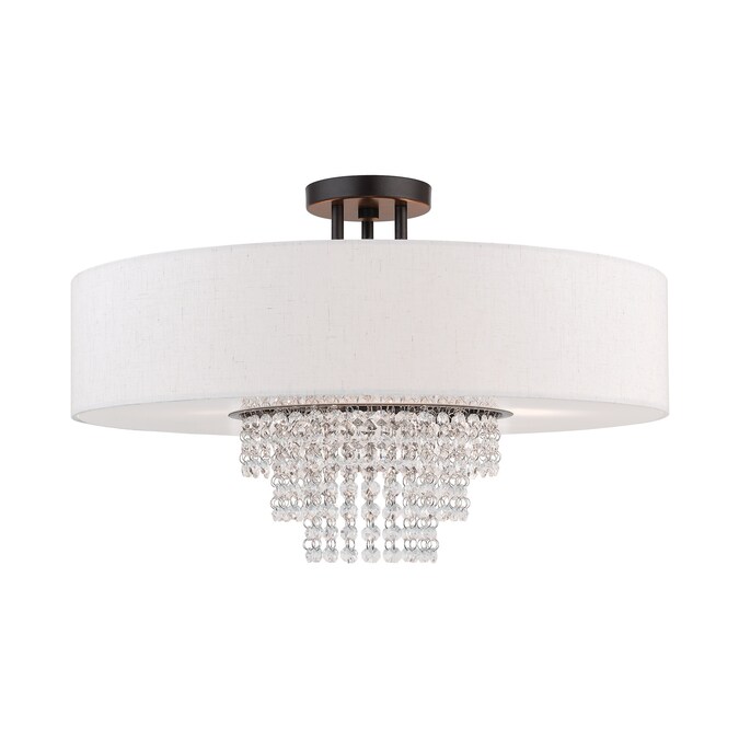 Livex Lighting Carlisle 5-Light Matte Bronze Semi mount light