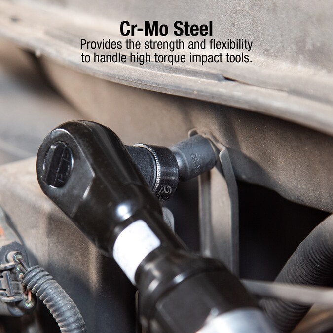 SUNEX TOOLS 80-Piece Standard (SAE) and Metric 3/8-in Drive Set 6-point Impact Socket Set - Image 4