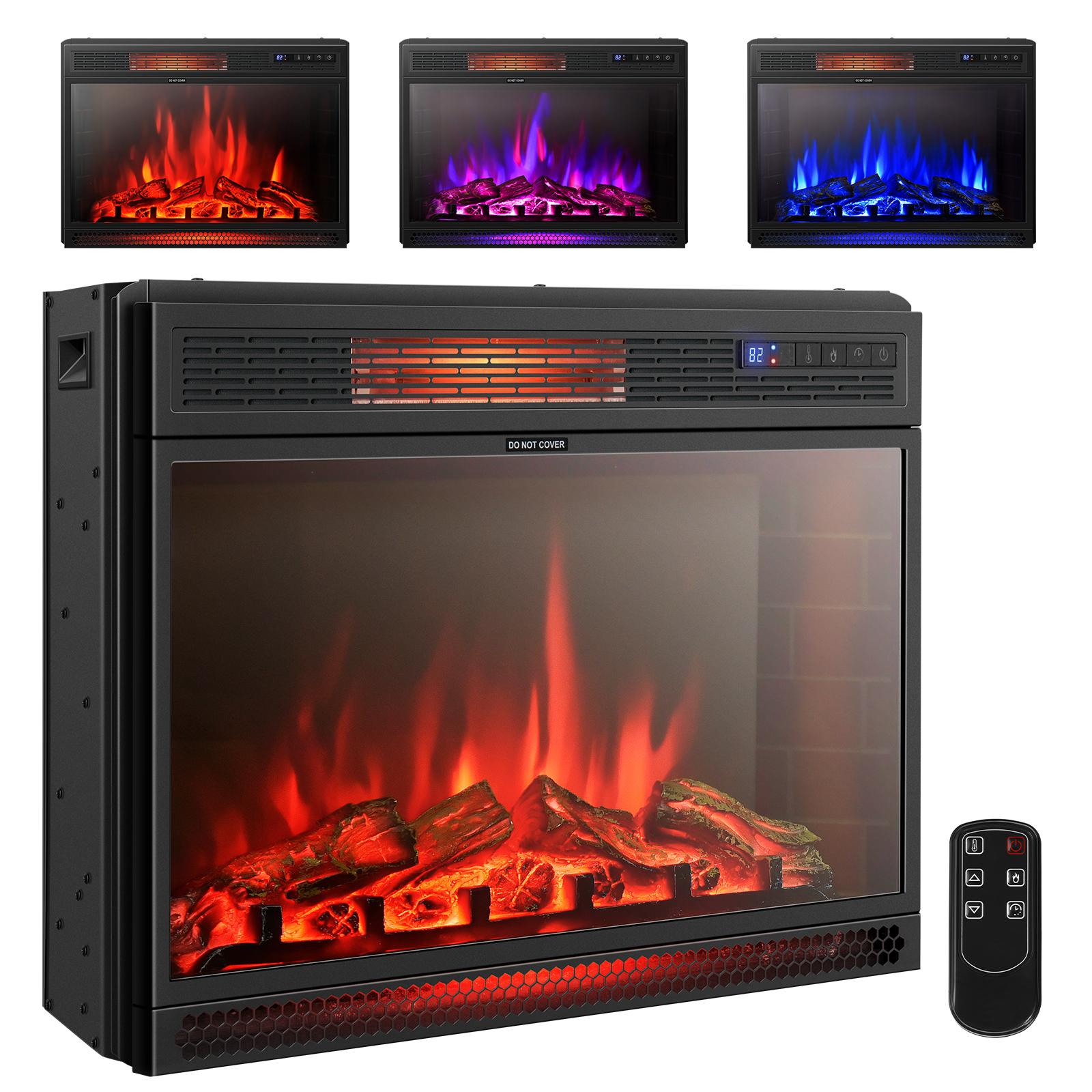 29-Inches W Black Free standing Infrared quartz Tabletop Electric Fireplace with Remote Control Included