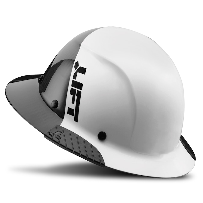 LIFT Safety Full Brim Quick Adjusting Ratchet White Hard Hat - Image 2
