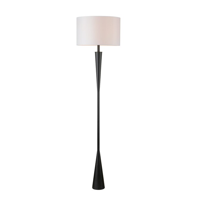 Globe Electric 70.6-in Matte Black Shaded Floor Lamp - Image 6