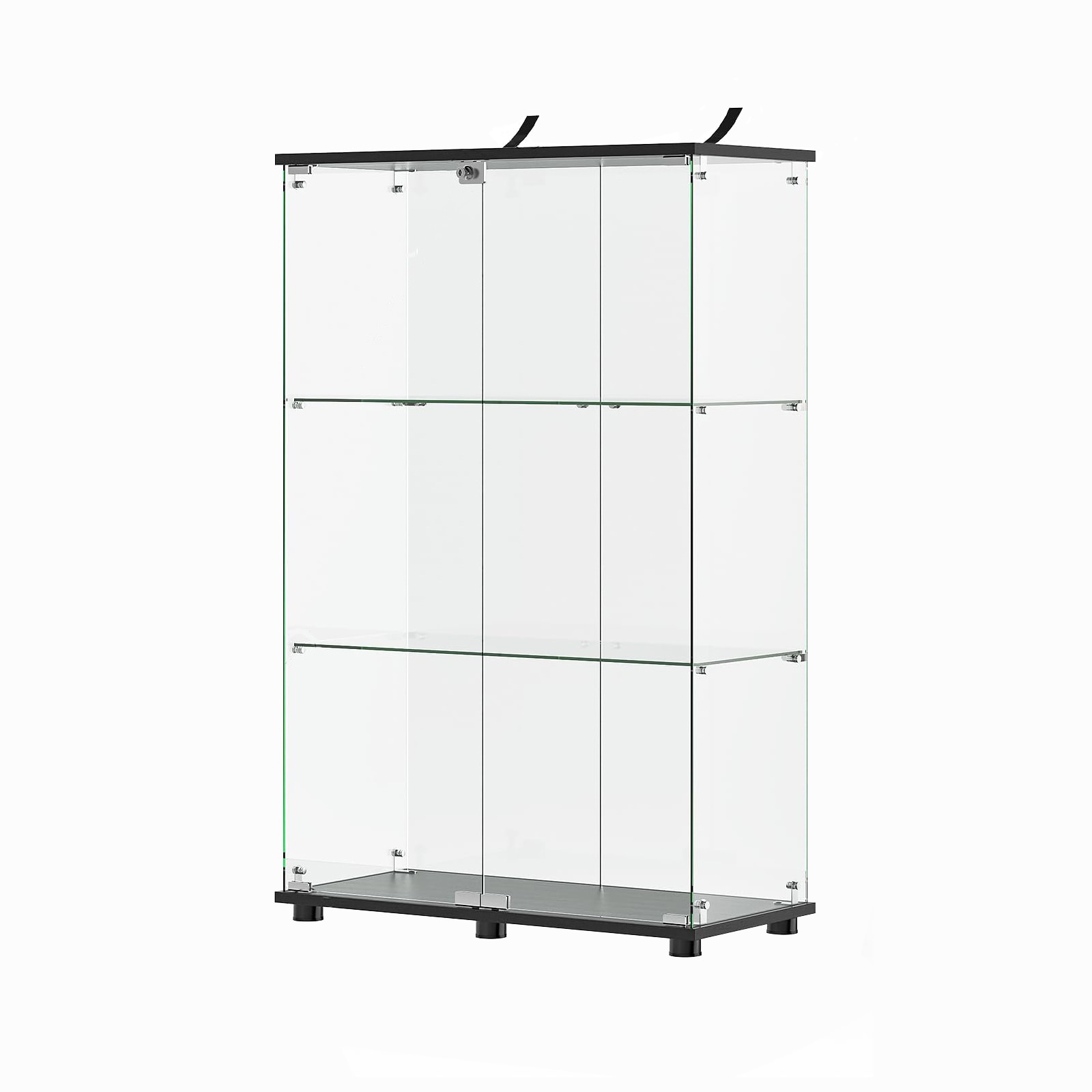 32-in W x 64-in H Wood Black Freestanding Utility Storage Cabinet