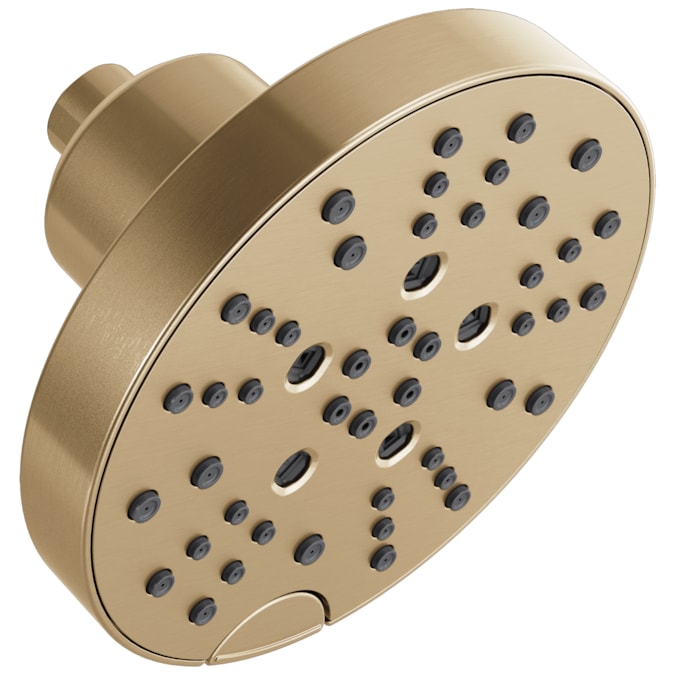 Delta Universal Showering Components Lumicoat Champagne Bronze 6-in Round Fixed Rain Shower Head 1.75-GPM (6.6-LPM)
