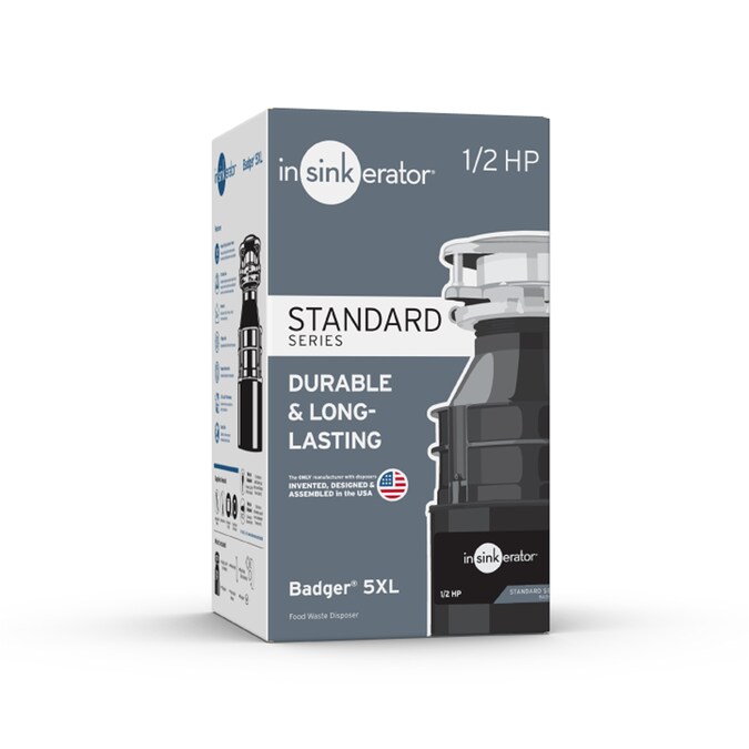InSinkErator Badger 5XL Continuous Feed 1/2-HP Septic Safe Non-corded Garbage Disposal - Image 10