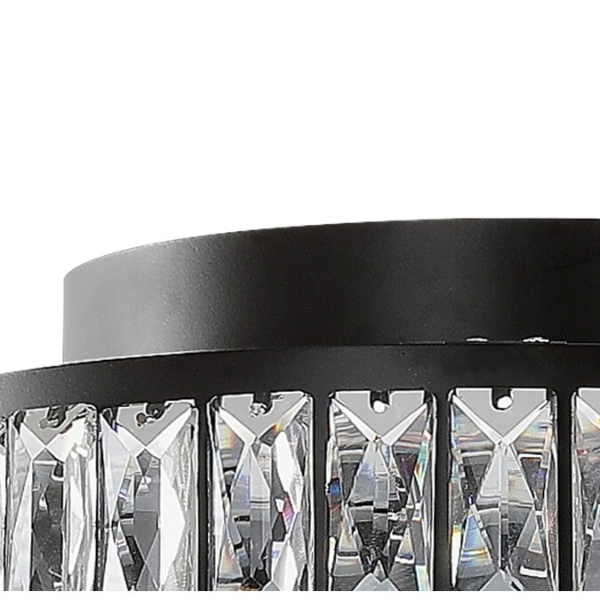 allen + roth Willow 1-Light 12.72-in Matte Bronze LED Flush Mount Light - Image 9