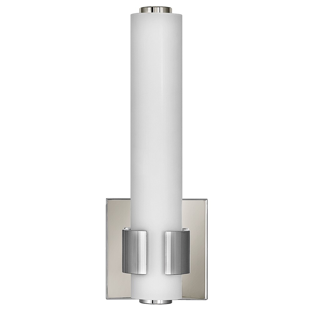 Aiden 4.75-in W 1 -Light Polished Nickel Integrated LED Wall Sconce - Image 6
