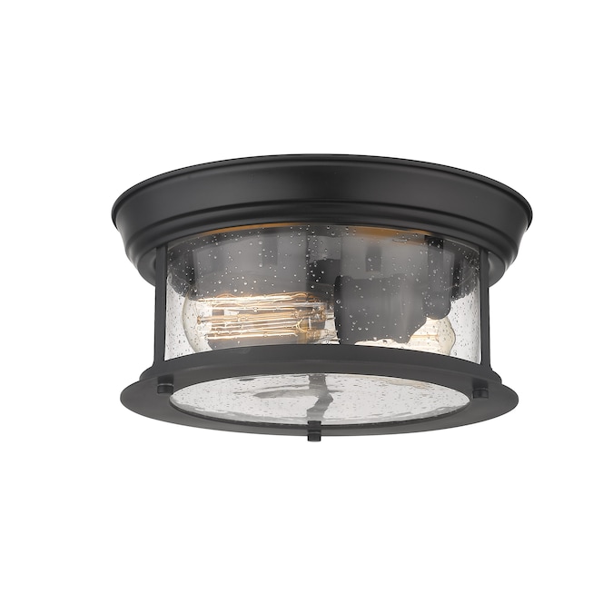 Z-Lite Sonna 1-Light Matte Black Flush Mount Light