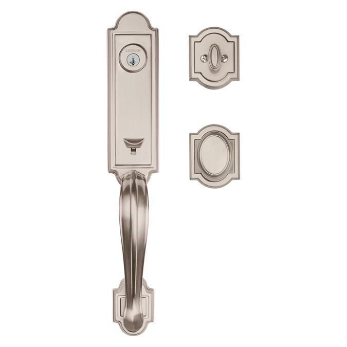 Baldwin Prestige Series Avendale Satin Nickel Single-Cylinder Deadbolt Keyed Entry Door Handleset Knob Smartkey - Image 2