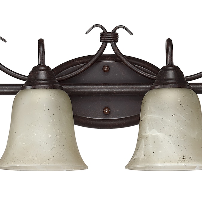 WELLFOR TC Vanity Light 31.89-in 4-Light Bronze Modern/Contemporary Vanity Light - Image 5