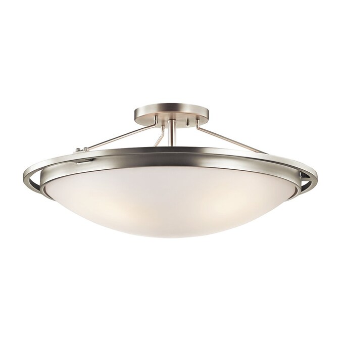 Kichler 1-Light Brushed Nickel Semi mount light