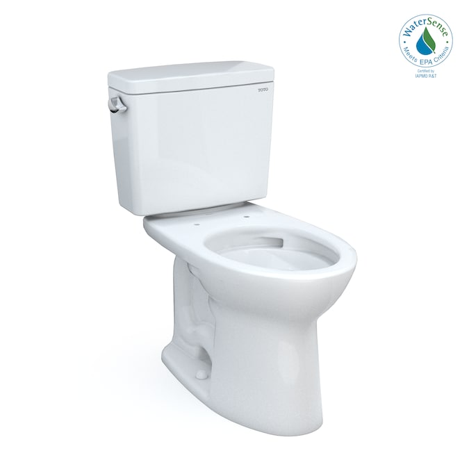 TOTO Drake Cotton Elongated Standard Height 2-piece Toilet 12-in Rough-In WaterSense 1.28-GPF