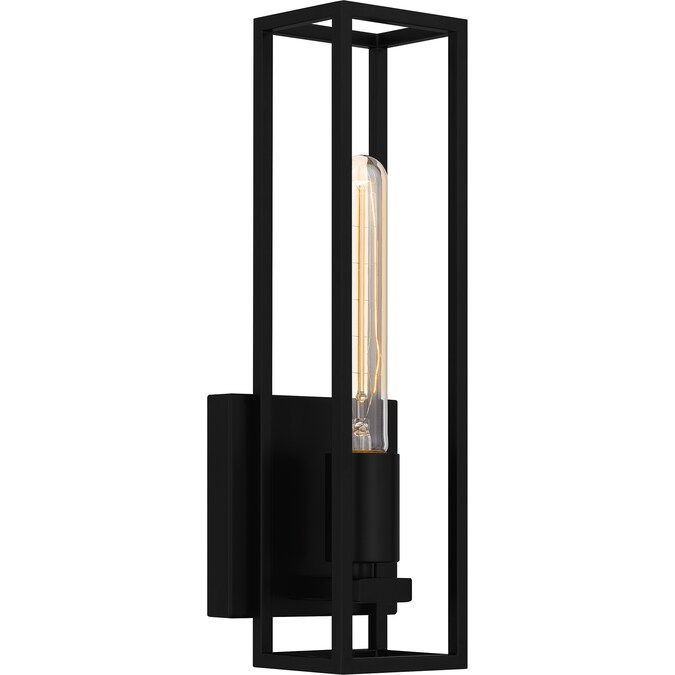 Quoizel Leighton 4.75-in 1-Light Matte Black Modern/Contemporary Vanity Light