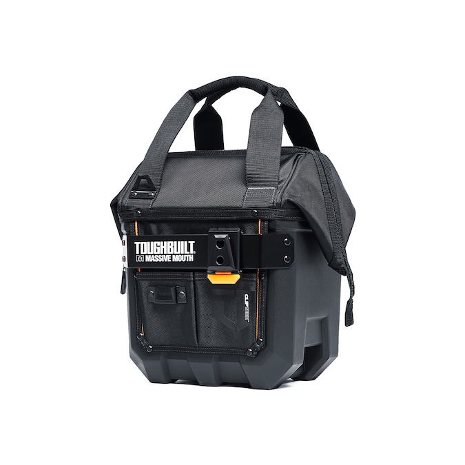 TOUGHBUILT Massive Mouth M Black Plastic 12-in Tool Bag