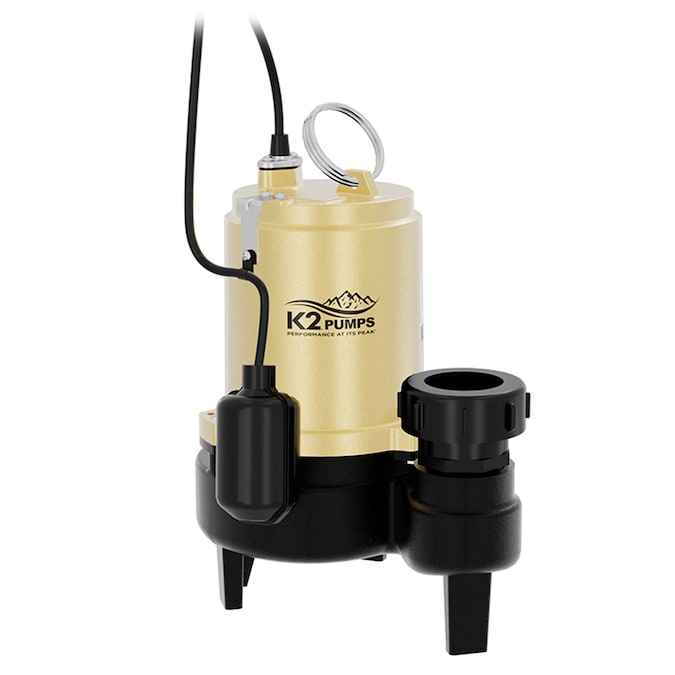 K2 Pumps 3/4-HP 115-Volt 233-GPM Cast Iron Sewage Sump Pump