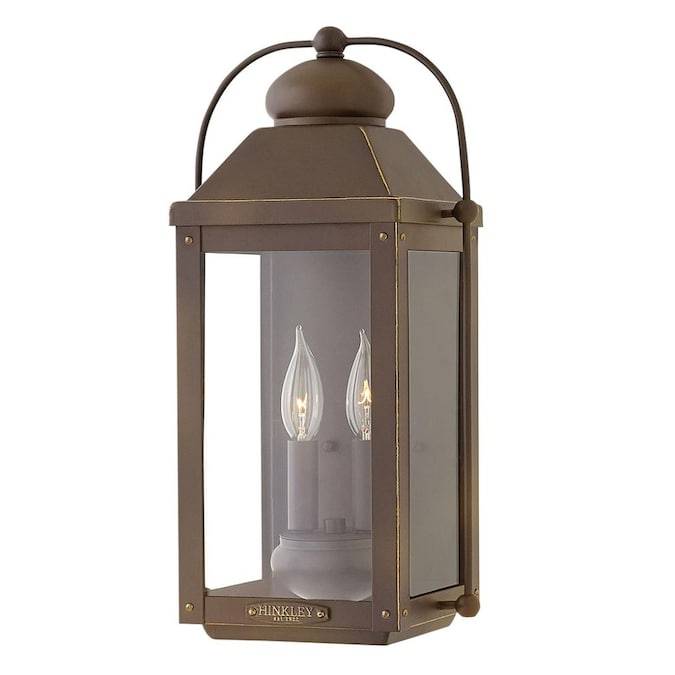 Hinkley Anchorage 2-Light 17.75-in H Bronze Outdoor Wall Light