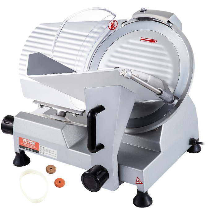 VEVOR 10" 240W Electric Meat Slicer 400-Speed Commercial/Residential Food Slicer with Thickness Control (Aluminum Alloy Adc12)