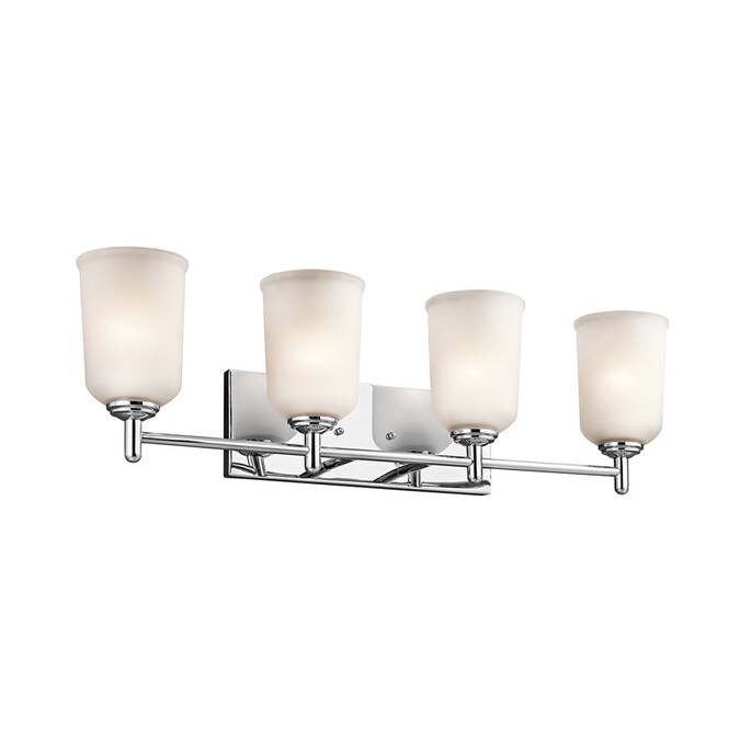 Kichler Shailene 29.5-in 4-Light Chrome Modern/Contemporary Vanity Light