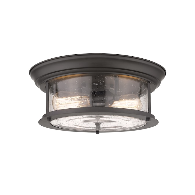 Z-Lite Sonna 1-Light Matte Bronze Flush Mount Light