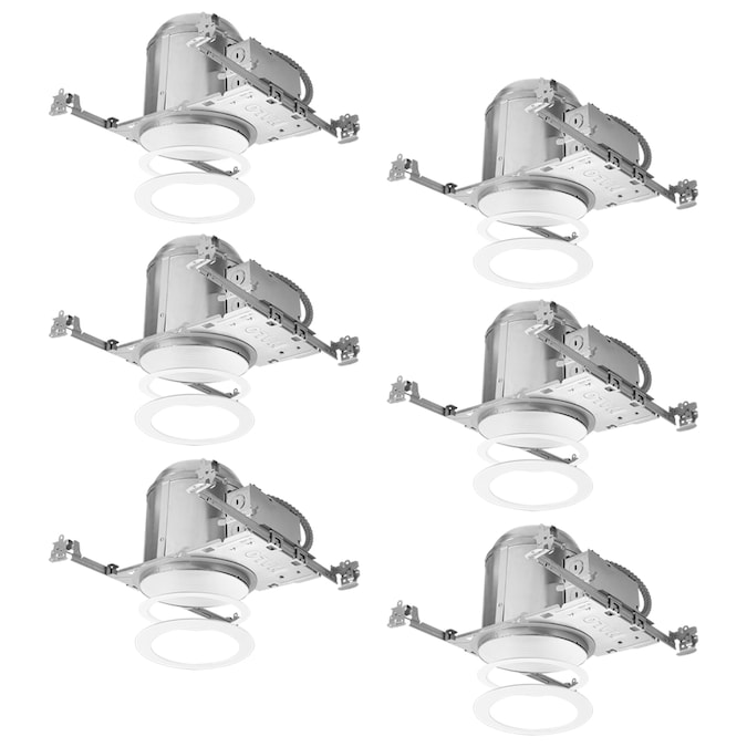 HALO 6-Pack New Construction Airtight Ic 6-in LED Recessed Light Housing