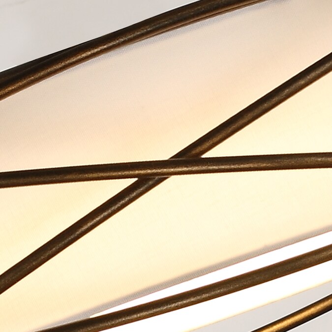 Parrot Uncle 1-Light 19.6-in Antique Bronze LED Flush Mount Light - Image 11