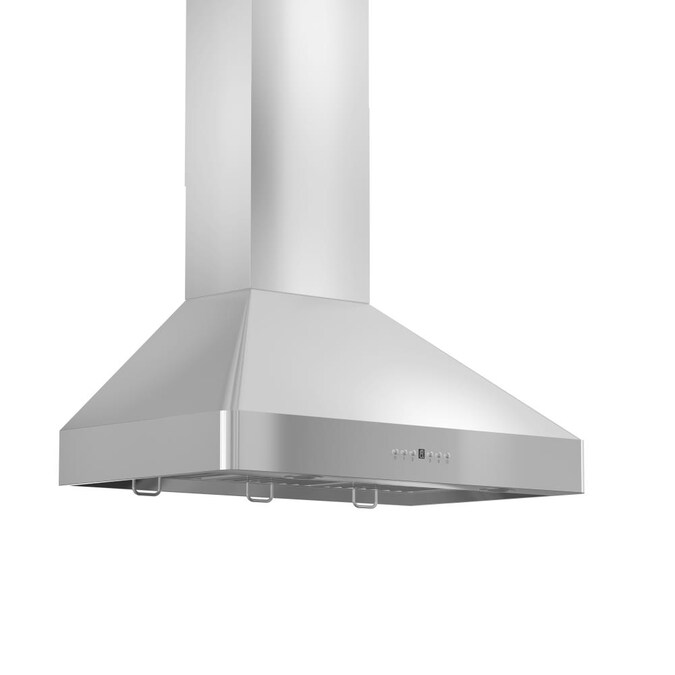 ZLINE KITCHEN & BATH 30-in 400-CFM Convertible Brushed 430 Stainless Steel Wall-Mounted Range Hood