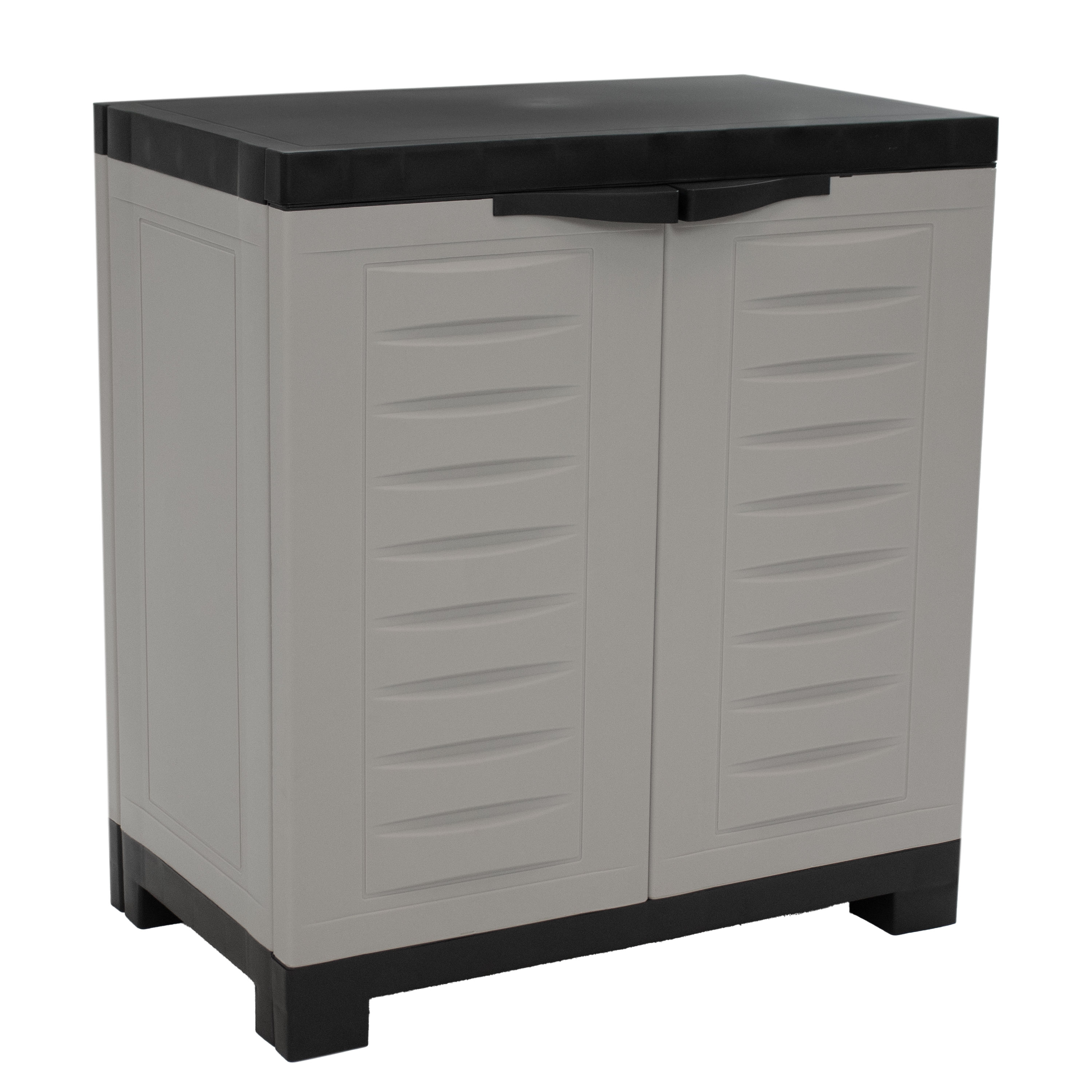 23.25-in W x 25.5-in H Plastic Gray Freestanding Utility Storage Cabinet