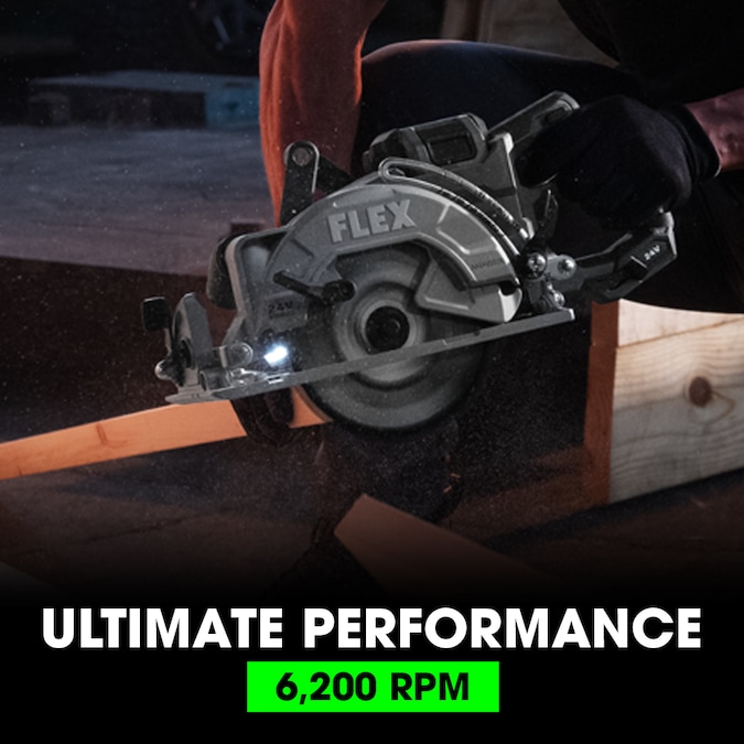 FLEX 24-volt 7-1/4-in Cordless Circular Saw Kit (1-Battery & Charger Included) - Image 7