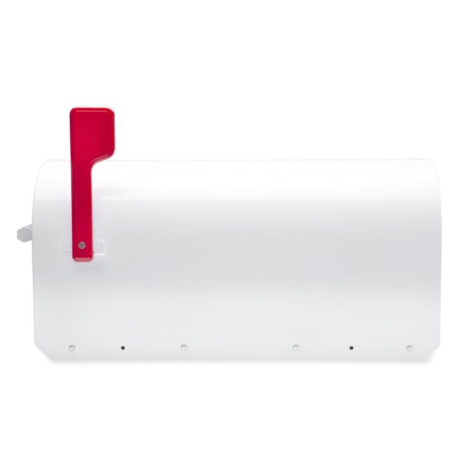 Architectural Mailboxes Post Mount White Metal Large Mailbox - Image 5