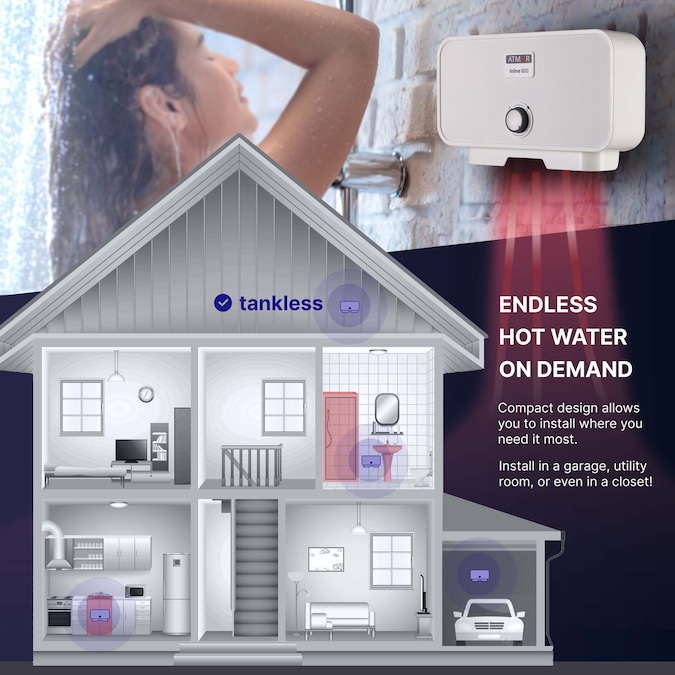 Atmor 800 120-Volt 3.5-kW 0.5-GPM Point Of Use Tankless Electric Water Heater - Image 6