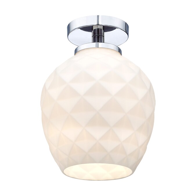 Designers Fountain Dita 1-Light 9-in Polished Nickel Led Semi mount light - Image 9