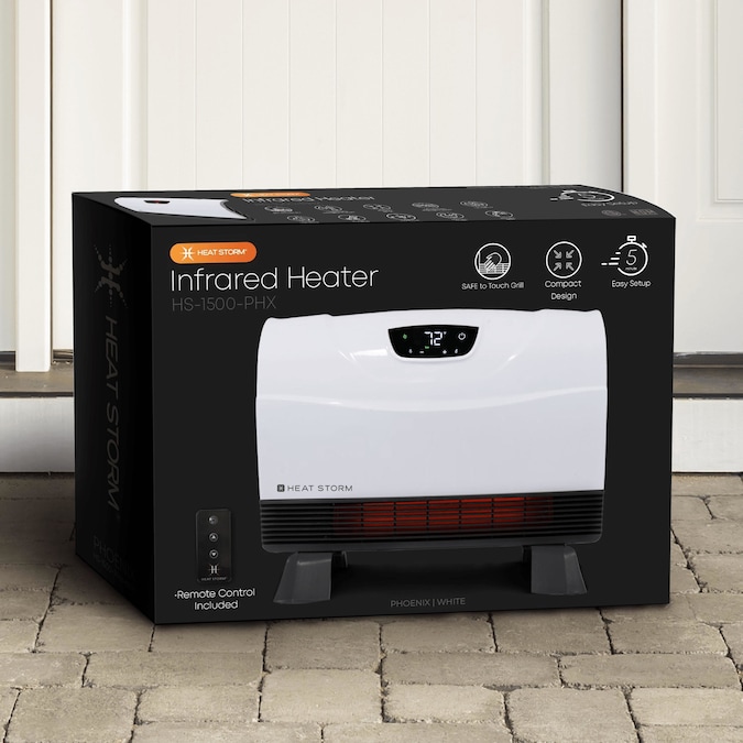 Heat Storm Up to 1500-Watt Infrared Cabinet Indoor Electric Space Heater with Thermostat and Remote Included - Image 10