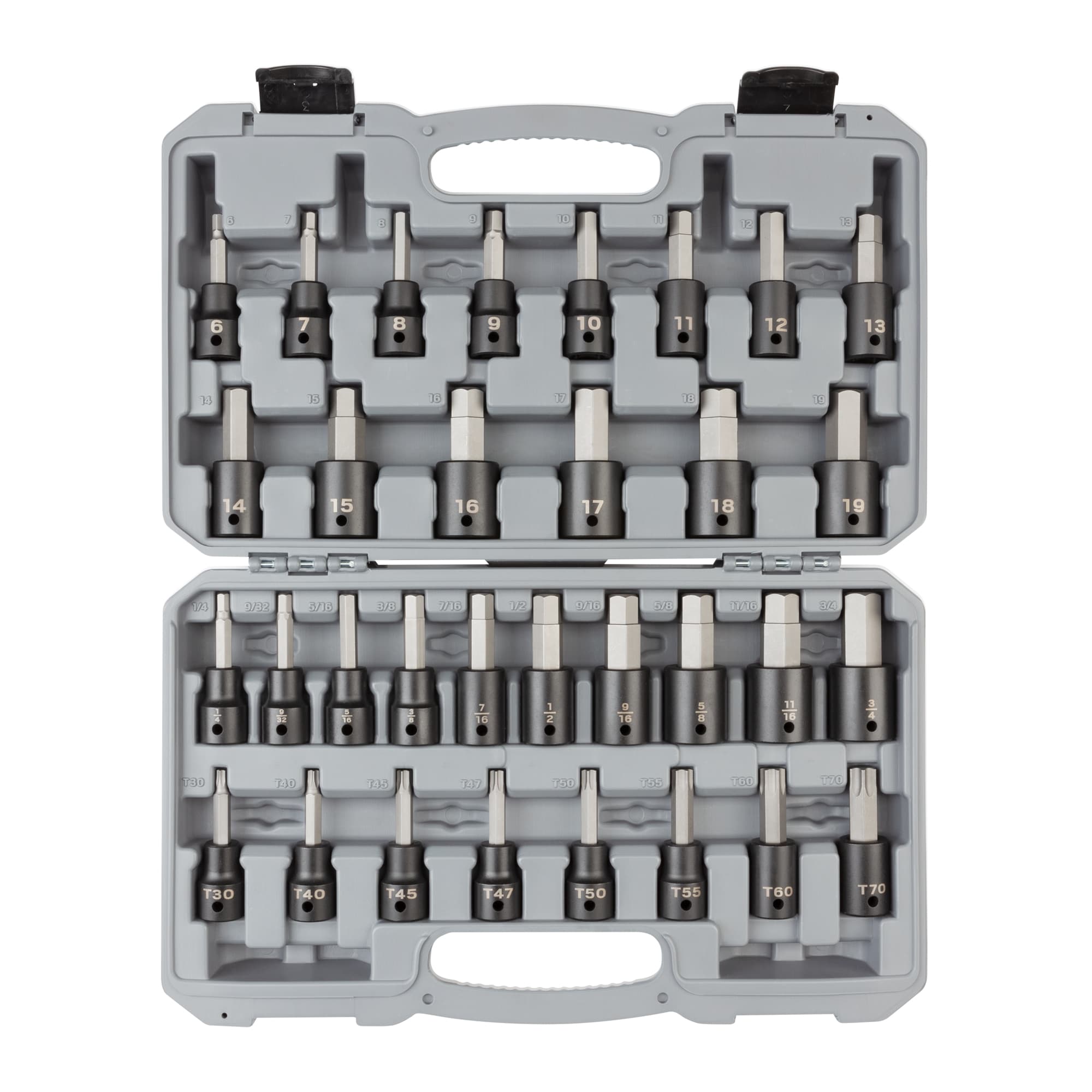 32 -Piece 1/2-in Drive Set Hex/Torx Bit Driver Socket Set