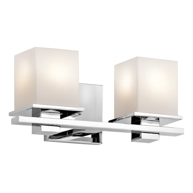 Kichler Tully 15-in 2-Light Chrome Modern/Contemporary Vanity Light