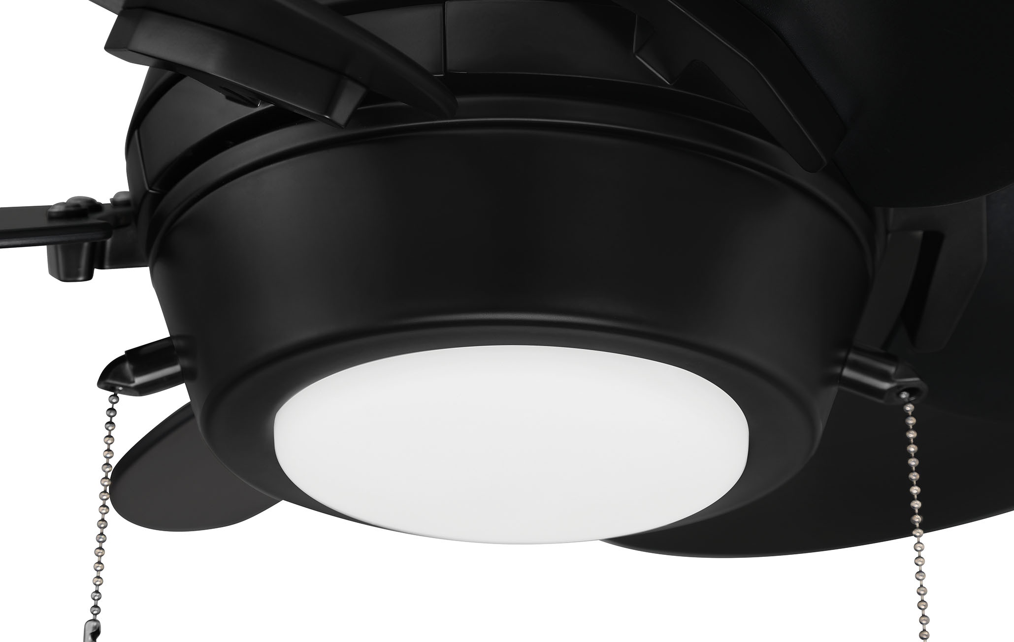 Gaskin 24-in Integrated LED Outdoor Matte Black with Matte Black Blades Plug-in Ceiling Fan With Light ( 6 -Blade ) - Image 6