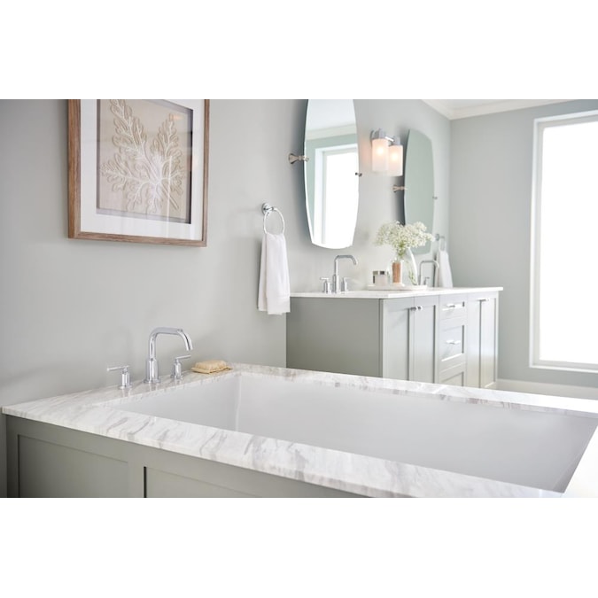 Moen Gibson Chrome 2-handle Deck-mount Roman High-arc Bathtub Faucet