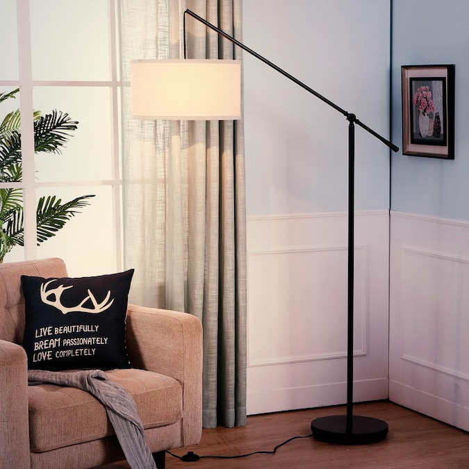 Brightech 70-in Classic Black Arc Floor Lamp