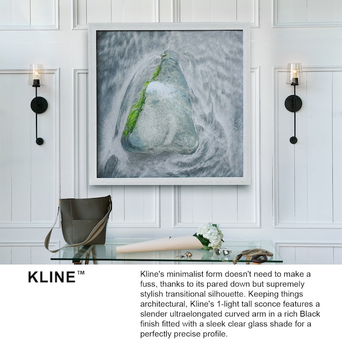 Lark Kline 33-in 4-Light Matte Black LED Transitional Vanity Light - Image 8