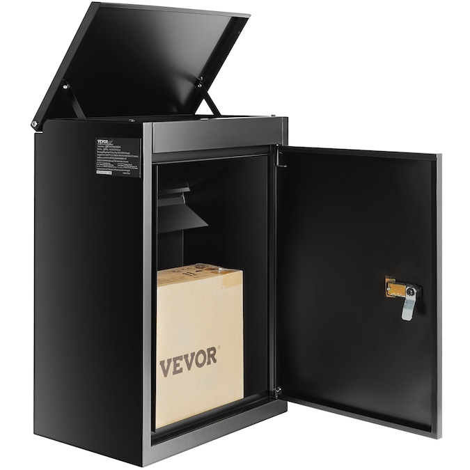 VEVOR Wall Mount Black Standard Lockable Package Box