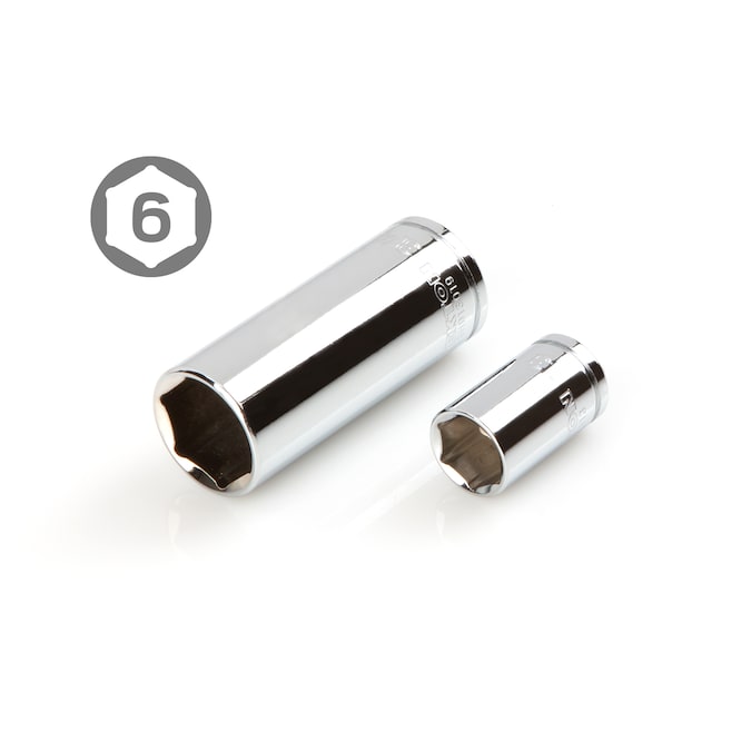 TEKTON 3/8-in Drive Standard (SAE) and Metric Shallow/Deep Socket Set (47-Pieces) - Image 5