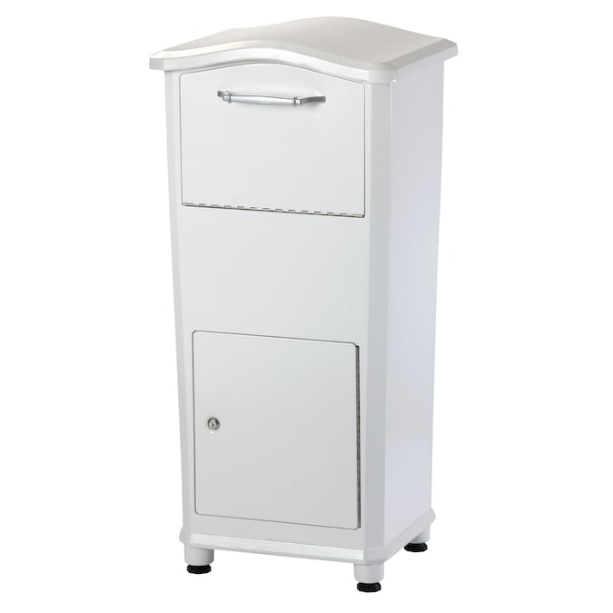 Architectural Mailboxes Ground Mount White Metal Extra Large Lockable Mailbox