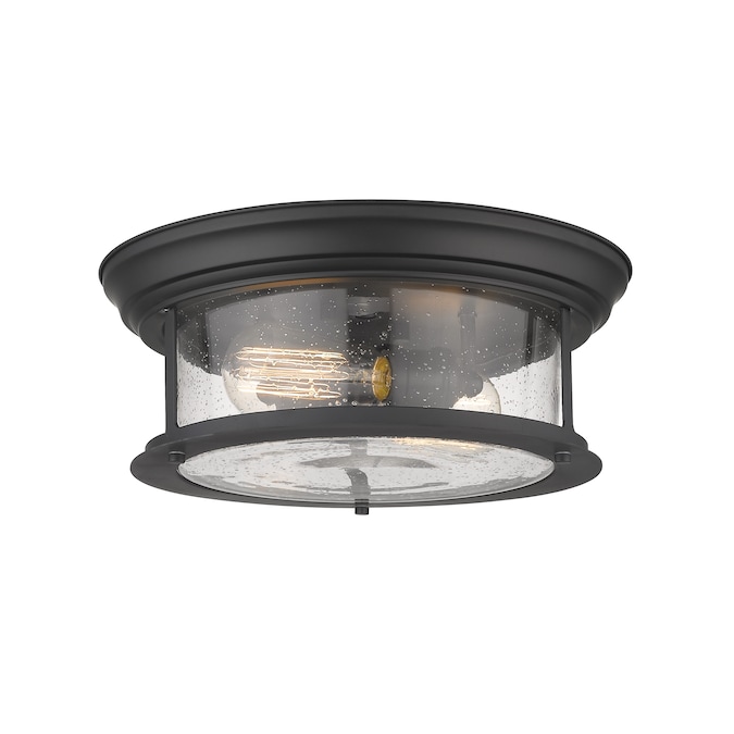 Z-Lite Sonna 1-Light Matte Black Flush Mount Light