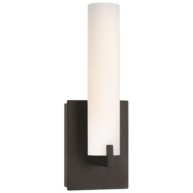 George Kovacs Tube 4.75-in W 2-Light Antique Bronze Modern/Contemporary Incandescent Wall Sconce