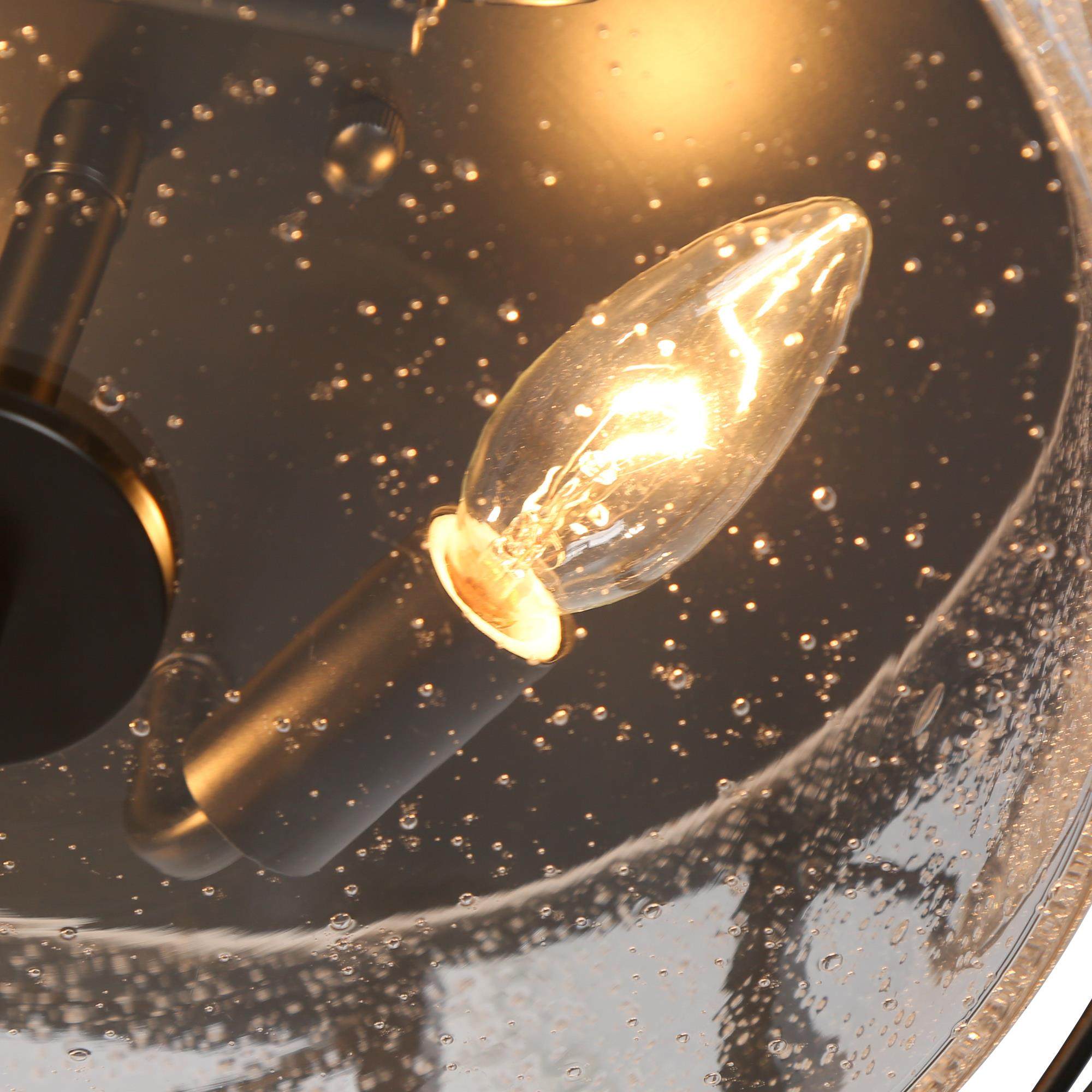 Vine 3 -Light 13-in Matte Black Flush Mount Light - Image 8