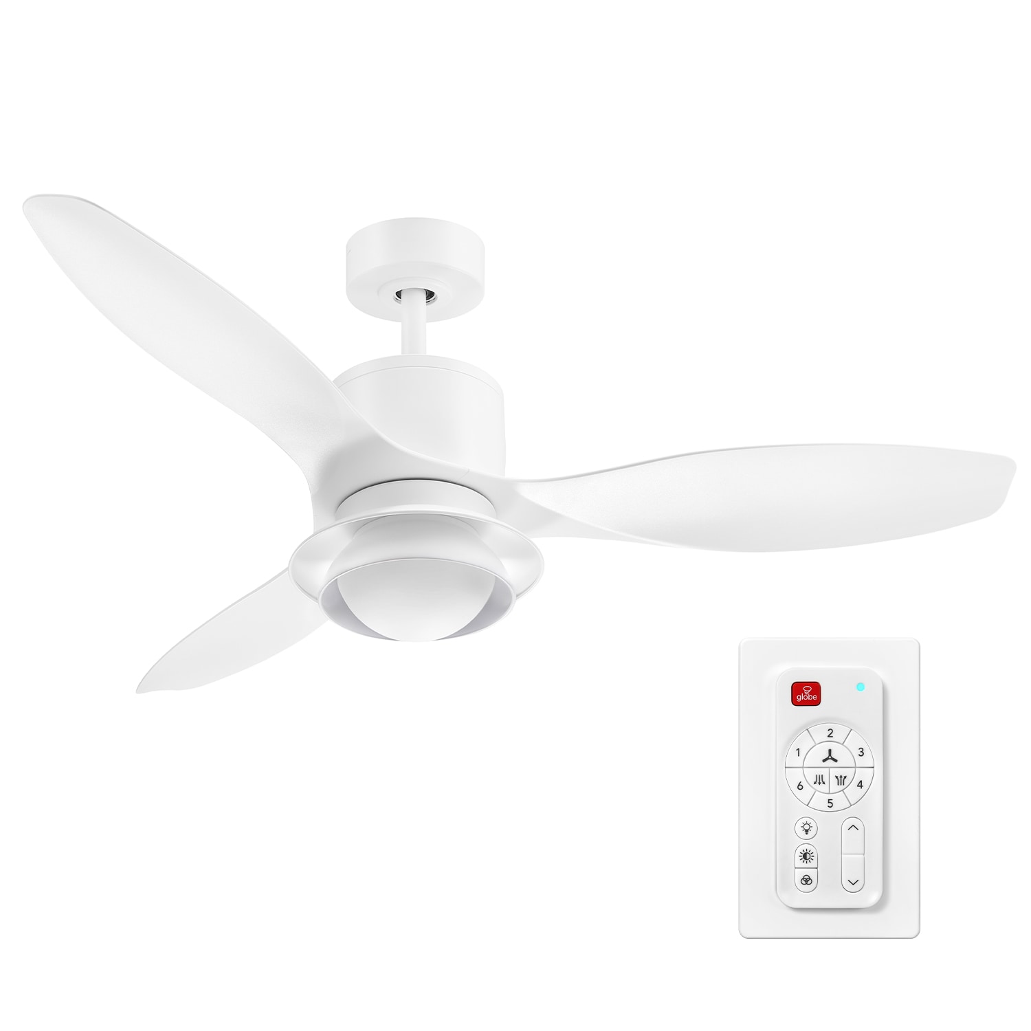 48-in Color-Changing Integrated LED Smart White with Satin Blades - Remote Included ( 3 -Blade ) - Image 2