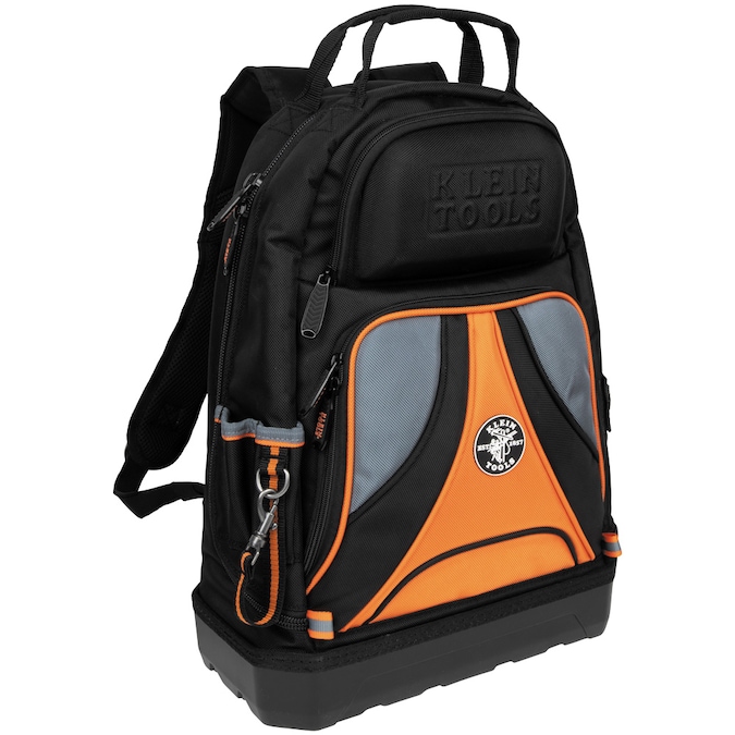 Klein Tools 20 x 14.5 x 7.25 Black with Orange/Gray Backpack